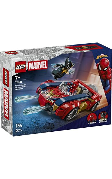 LEGO Super Heroes 76336 Spider-Man Car vs. Venomized Wolverine