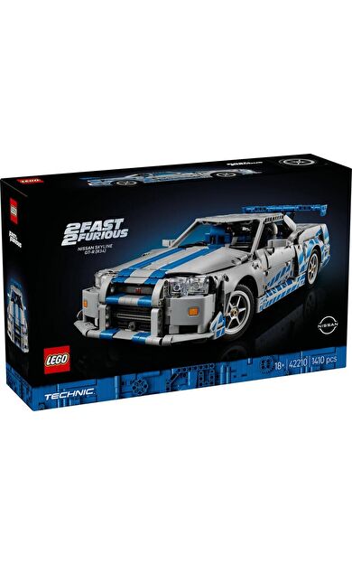 LEGO Technic 42210 2 Fast 2 Furious Nissan Skyline GT-R (R34) Car