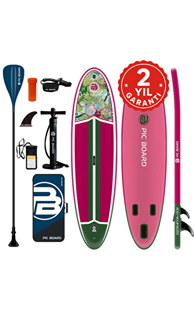 Lethe Boards Lily 3 Finli 320x82x15 cm Şişme Sup Board Full Set Sörf Tahtası Isup Paddle Board