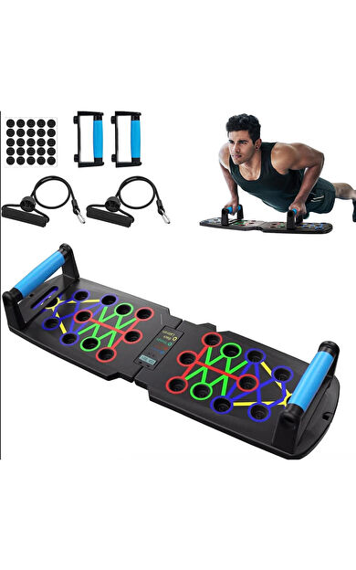 Lethe Boards Push-Up Lastikli Sensörlü ve Ekranlı Fitness Şınav Tahtası Kondisyon Aleti