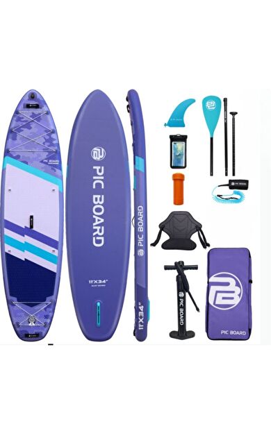 Lethe Boards Pic Board Camouflage 335x86x15 cm Sup Paddle Board Şişme Sörf Tahtası - Full Set
