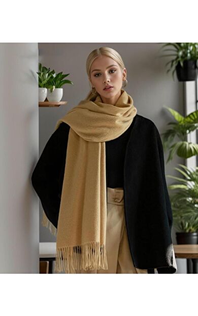Lethe Boards Yumuşak Nefes Alabilen Kadın Kaşmir Karışımlı Şal