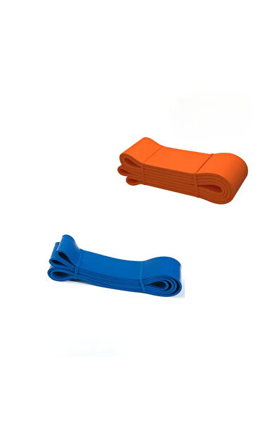 Lethe Boards 2li Set İleri Seviye Yoga/Pilates/Fitness Direnç Bandı Mavi-Turuncu