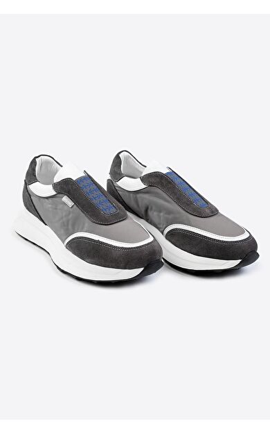 Letoon Ltn-s03 Deri Erkek Sneaker - Gri̇