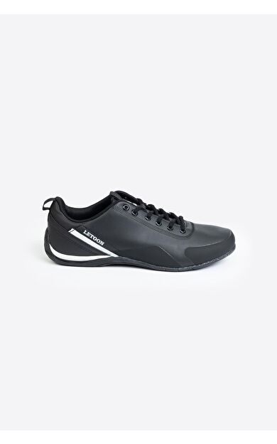 Letoon Ltn4006 Softflex Hafif Taban Erkek Sneaker - Si̇yah Beyaz
