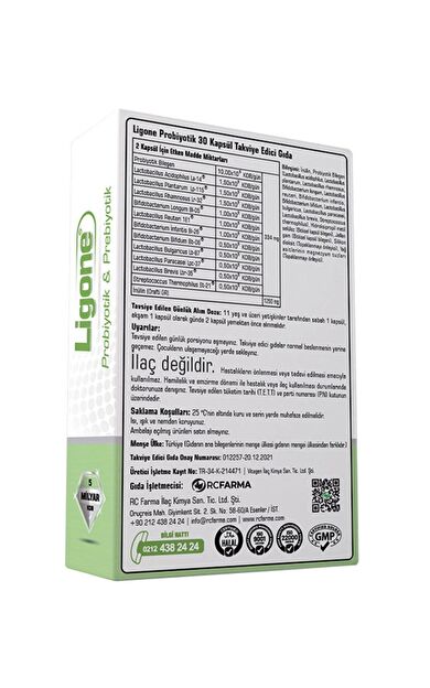 Ligone Probiyotik 30 Kapsül