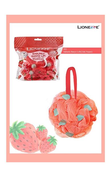 Lionesse Çilek Sabunlu Banyo Lifi 952
