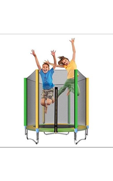 Liuzin File Korumalı Büyük Boy Trambolin 140 Cm 5'ft Çocuk Trambolini