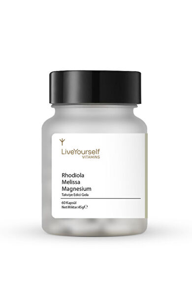 LiveYourself Vitamins Rhodiola Melisa İçeren Takviye Edici Gıda 60 Kapsül