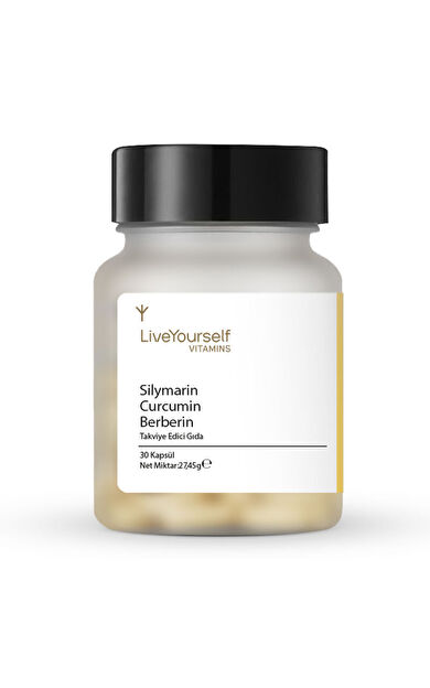 LiveYourself Vitamins Silymarin Curcumin Takviye Edici Gıda 30 Kapsül