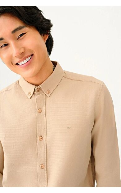 Loft Erkek Gömlek LF2030872 LF2030872-BEI