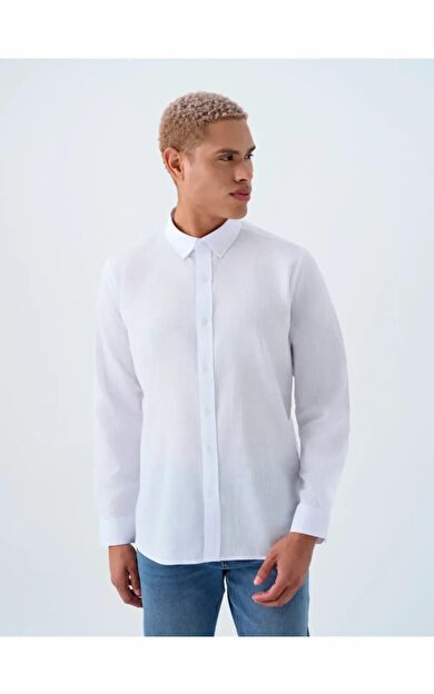 Loft Erkek Gömlek LF2037403 LF2037403-WHT