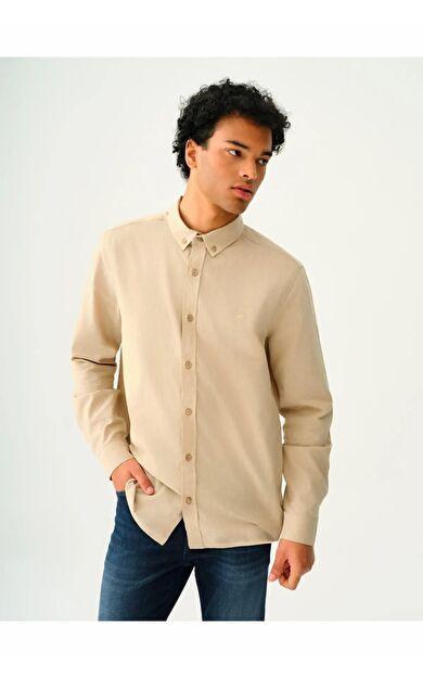 Loft Erkek Gömlek LF2037403 LF2037403-BEIGE