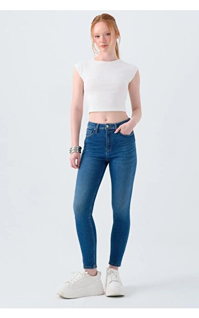 Loft Natalıe Mıneral Blue Wash Kadın Jean Pantolon LF2037057