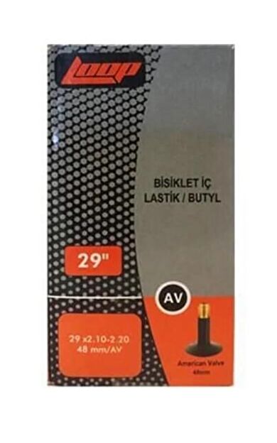 Loop Bisiklet İç Lastik 29x1.75-2.10 Av48 Kalın Sibop 29 JANT İÇ LASTİK