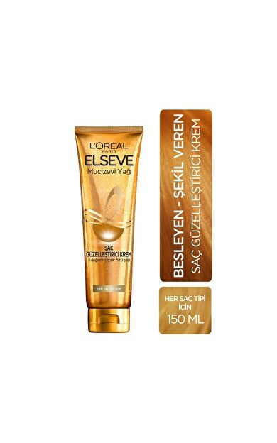 L'Oréal Paris Elseve Saç Güzelleştirici Mucizevi Yağ Kremi Her Saç Tipi 150 Ml