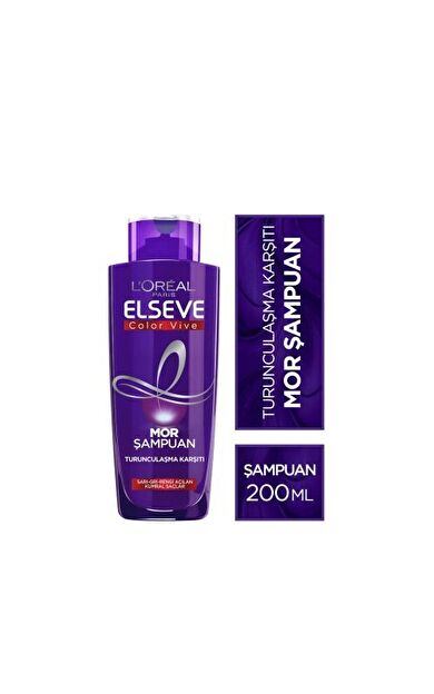L'Oréal Paris Elseve Turunculaşma Karşıtı Mor Şampuan 200 Ml