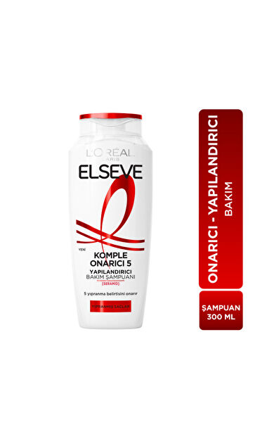 L'Oréal Paris Elseve Komple Onarıcı 5 Yapılandırıcı Bakım Şampuanı 300 Ml