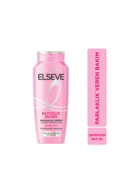 L'Oréal Paris Elseve Glycolic Gloss Parlaklık Veren Şampuan 300 Ml