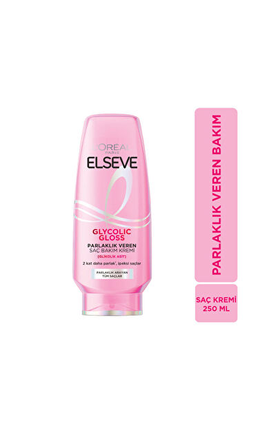 L'Oréal Paris Elseve Glycolic Gloss Parlaklık Veren Saç Bakım Kremi 250 Ml