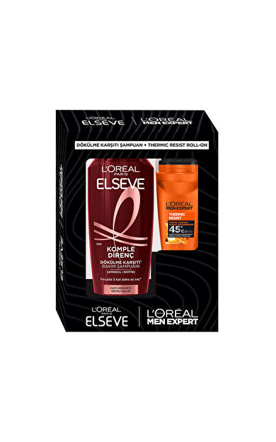 Elseve Şampuan Komple Direnç 300 Ml + Men Expert Thermic Resist Roll-On 50 Ml