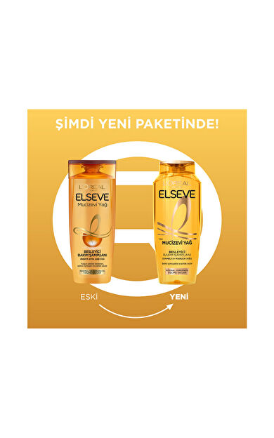 L'Oréal Paris Elseve Mucizevi Yağ Besleyici Bakım Şampuanı 500 Ml