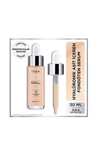 L'Oréal Paris True Match Nude Fondöten Serum  0.5-2 Very Light