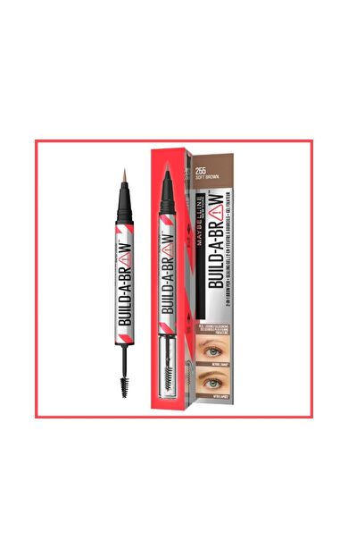 Maybelline New York Build a Brow 2in1 Kaş Kalemi ve Jeli Soft Brown