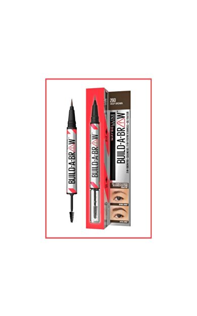 Maybelline New York Build a Brow 2in1 Kaş Kalemi ve Jeli Deep Brown