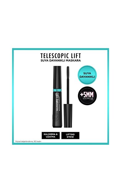 L'Oréal Paris Telescopic Lift Suya Dayanıklı Maskara - Siyah
