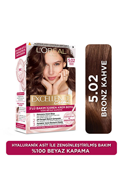 Excellence Creme Saç Boyası 5.02 Bronz Kahve