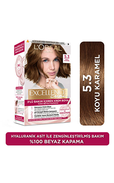 Excellence Creme Saç Boyası 5.3 Koyu Karamel