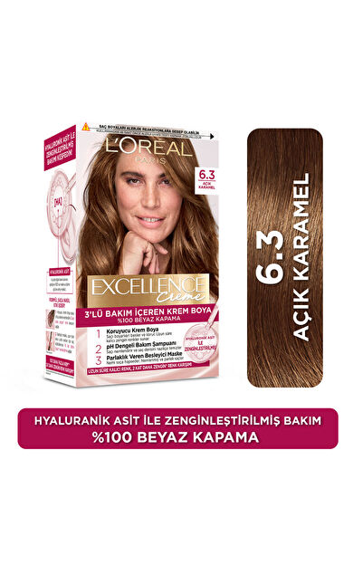 Excellence Creme Saç Boyası 6.30 Açık Karamel