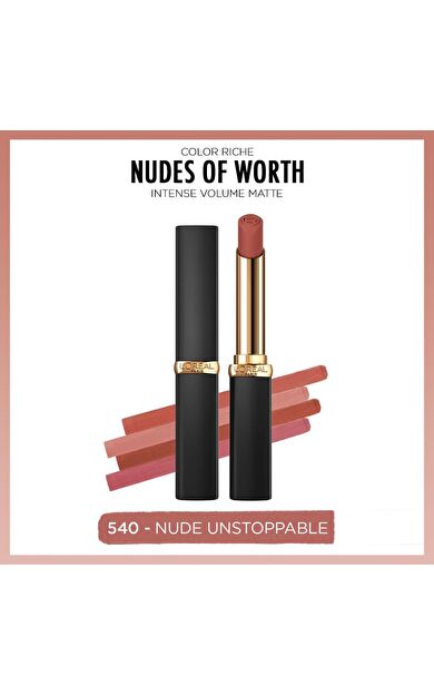 L'Oréal Paris Color Riche Intense Volume Matte Ruj - 540 Nude Unstoppable