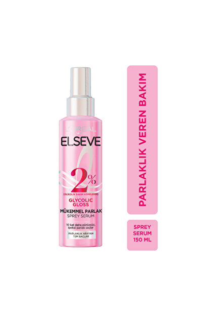 L'Oréal Paris Elseve Glycolic Gloss Mükemmel Parlaklık Veren Saç Bakım Sprey Serumu 150ml