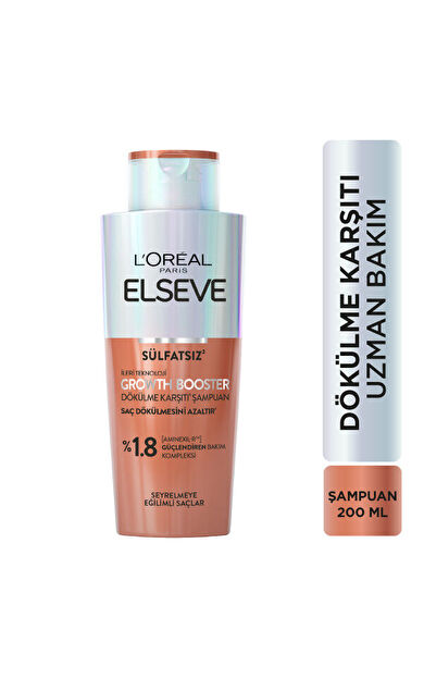 L'Oréal Paris Elseve Growth Booster Dökülme Karşıtı Şampuan 200ml