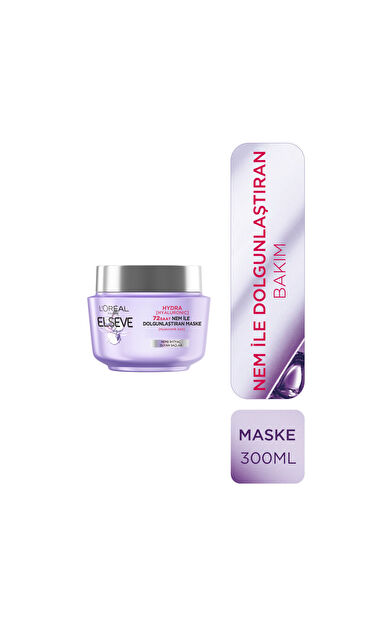 L'Oréal Paris Elseve Hydra [Hyaluronic] 72 Saat Nem ile Dolgunlaştıran Maske 300 ml