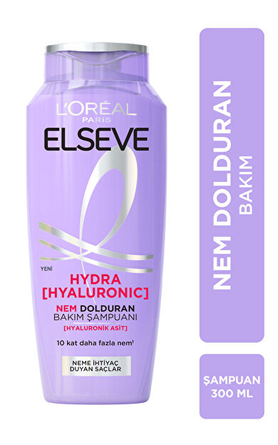 L'Oréal Paris Elseve Hydra [Hyaluronic] Nem Dolduran Bakım Şampuanı 300 ml