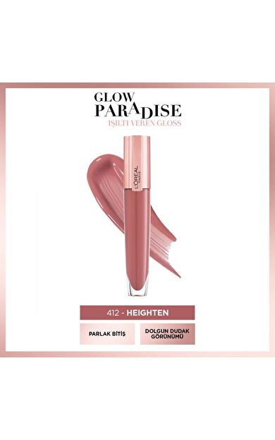 L'Oréal Paris Glow Paradise Balm in Gloss - Işıltı Veren Parlatıcı 412 I Heighten