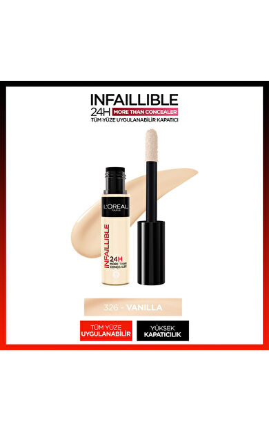 L'Oréal Paris Infaillible 24H Tüm Yüze Uygulanabilir Kapatıcı - 326 Vanilla