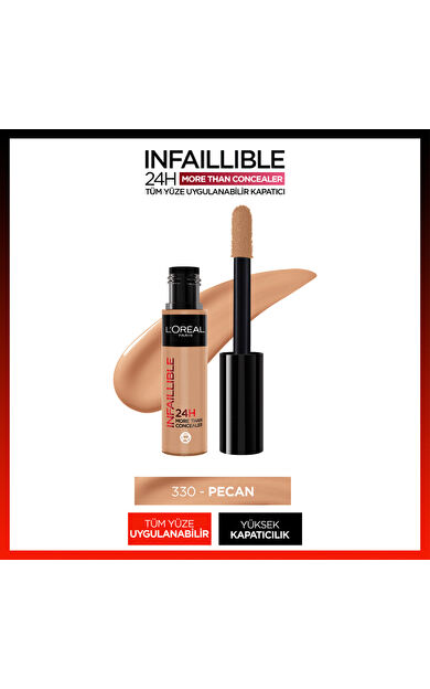 L'Oréal Paris Infaillible 24H Tüm Yüze Uygulanabilir Kapatıcı - 330 Pecan