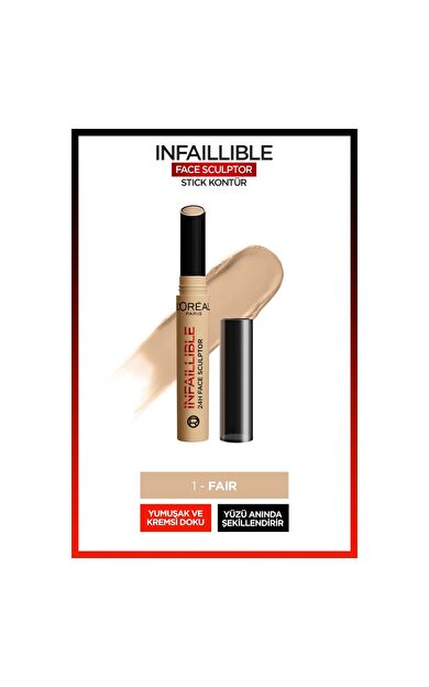 L'Oréal Paris Infaillible Face Sculpter Stick Kontür - Fair
