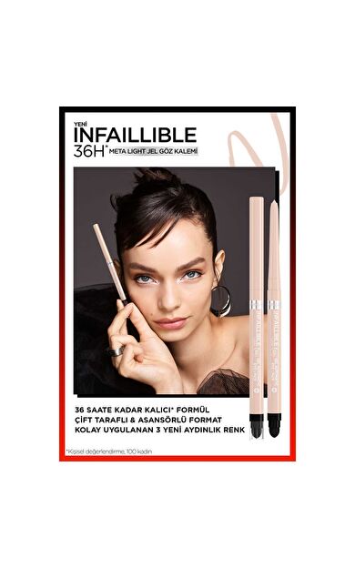 L'Oréal Paris Infaillible Meta Light Jel Göz Kalemi - Polar White