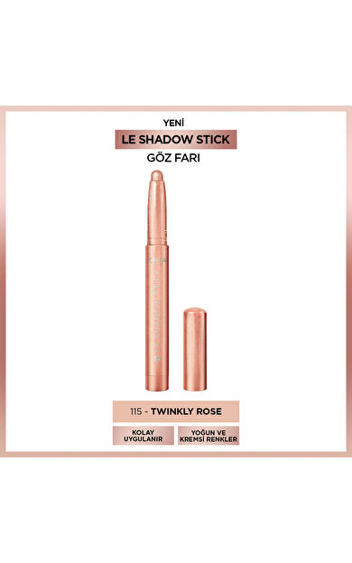 L'Oréal Paris Le Shadow Stick Göz Farı - 115 Twinkly Rose