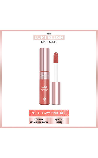 L’Oréal Paris Lumi Blush Likit Allık - 630 Glowy True Rose