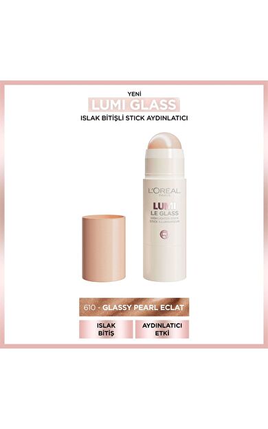 L'Oréal Paris Lumi Glass Islak Bitişli Stick Aydınlatıcı - 610 Glassy Pearl Eclat