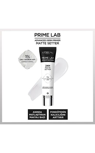 L'Oréal Paris Prime Lab Matte Setter Matlaştırıcı Makyaj Bazı