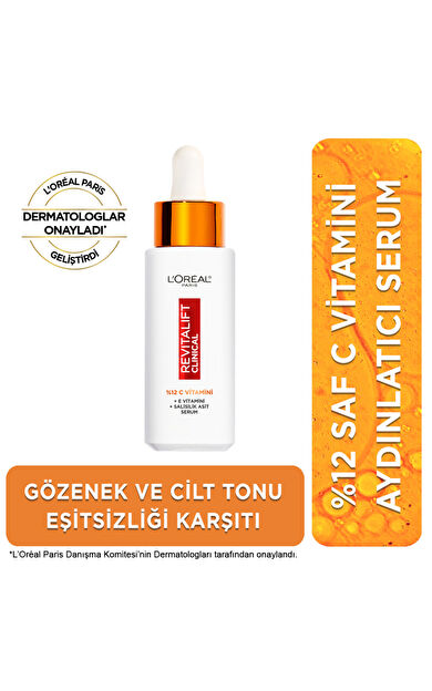 L'Oréal Paris Revitalift Clinical %12 Saf C Vitamini Aydınlatıcı Serum 30 ml