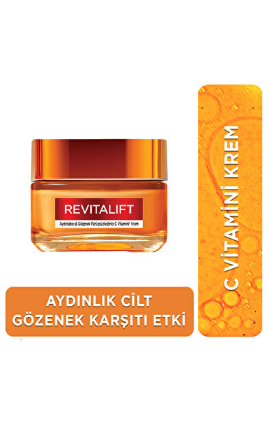 L'Oréal Paris Revitalift Clinical Aydınlatıcı & Gözenek Pürüzsüzleştirici C Vitamini Krem 50 ml