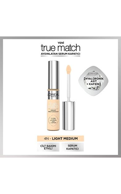L'Oréal Paris True Match Aydınlatan Serum Kapatıcı - 4N